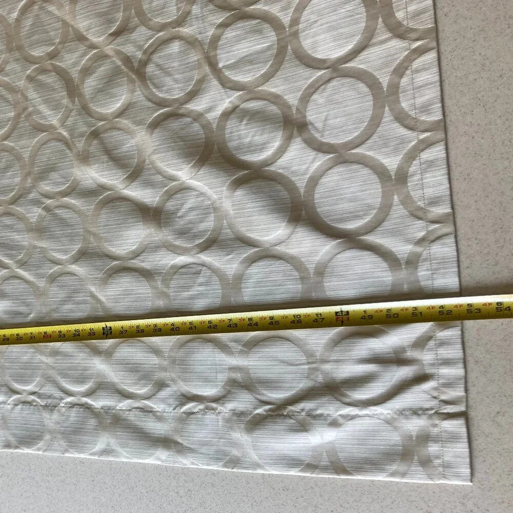 Perl Geometric Grommet Curtains - Two Panels